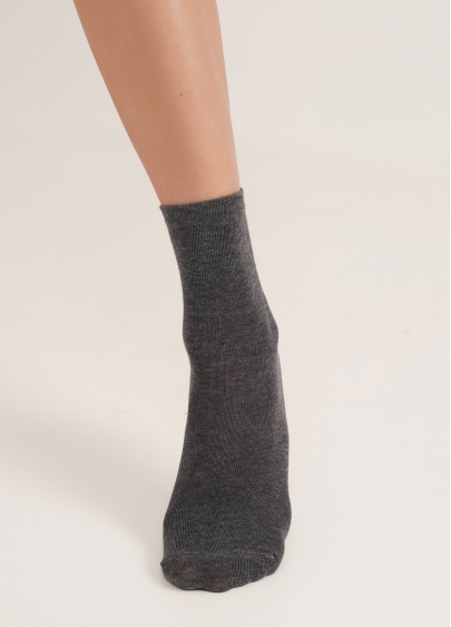 Шкарпетки з бавовни базові WS3 CLASSIC [WS3C-cl] dark grey melange (сірий)