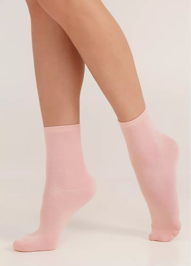 Носки из хлопка базовые WS3 CLASSIC [WS3C-cl] geranium (розовый)