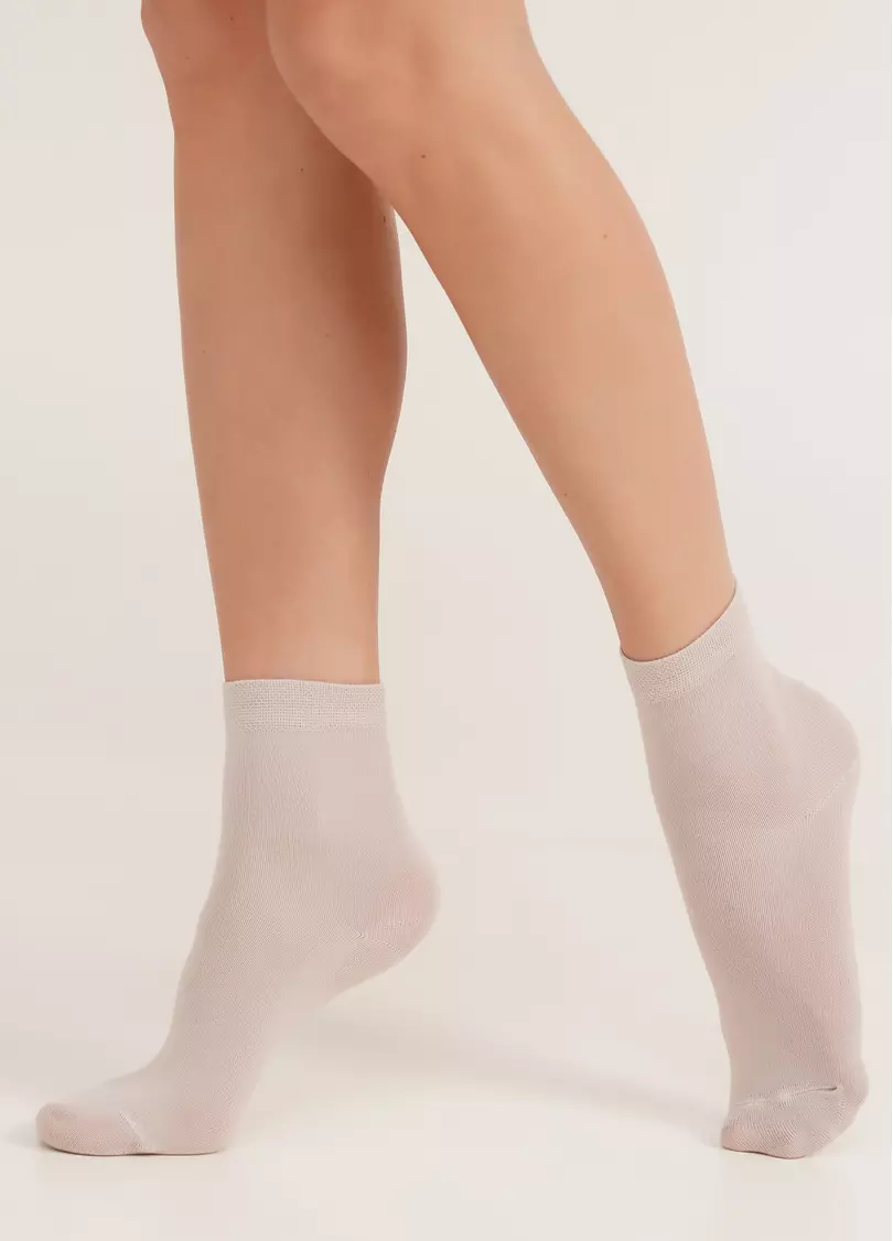 Носки из хлопка базовые WS3 CLASSIC [WS3C-cl] moonlight (бежевый)