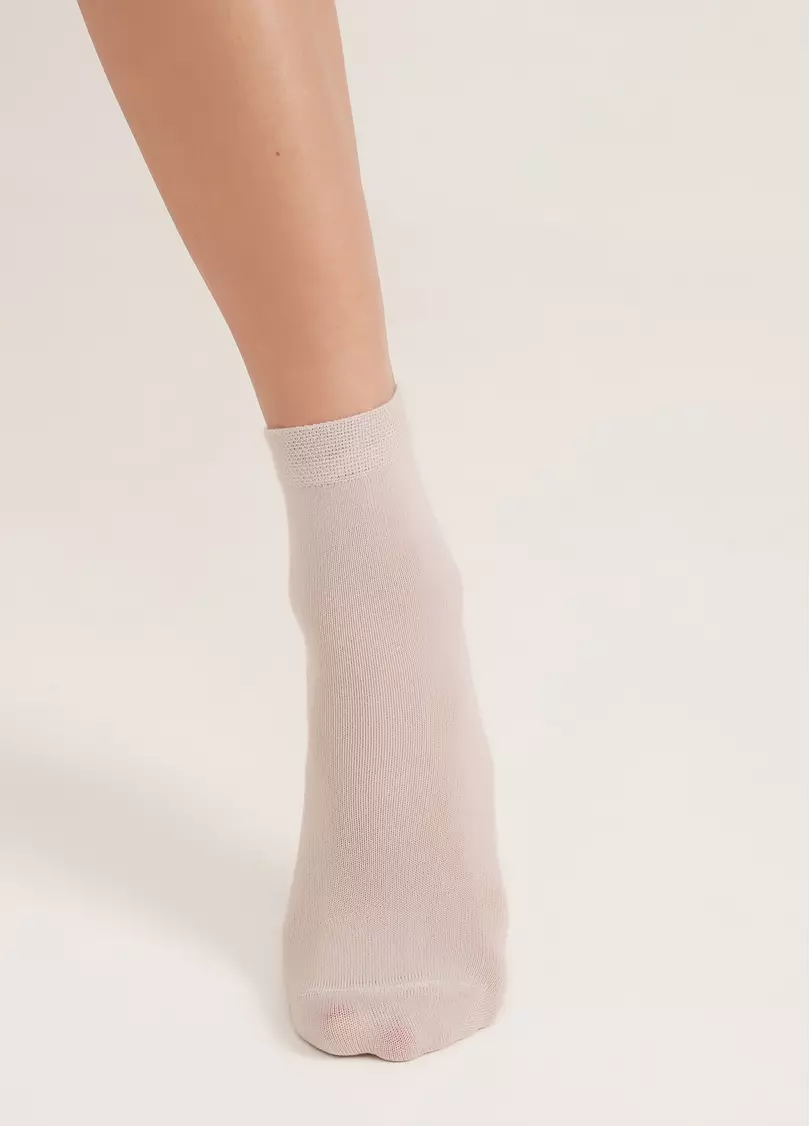 Носки из хлопка базовые WS3 CLASSIC [WS3C-cl] moonlight (бежевый)