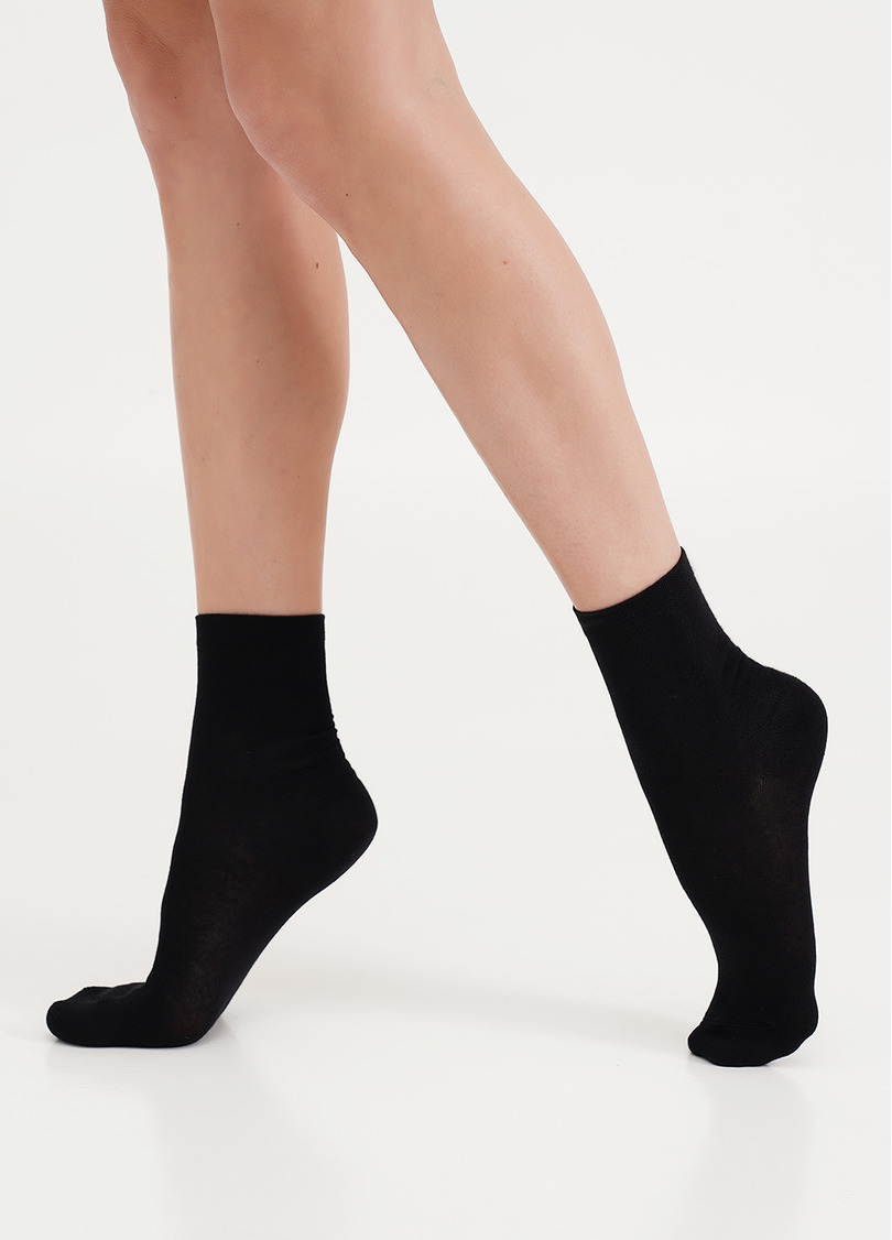 Шкарпетки жіночі (2 пари) WS3 CLASSIC black/silver melange (чорний/сірий)