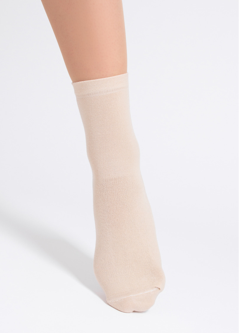 Носки женские (2 пары) WS3 CLASSIC chocolate/sand (коричневый/бежевый)