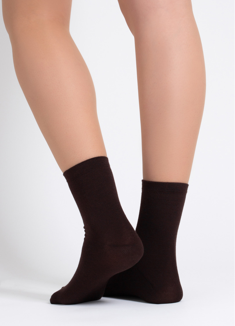 Носки женские (2 пары) WS3 CLASSIC chocolate/sand (коричневый/бежевый)