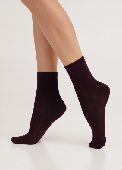 Шкарпетки жіночі (2 пари) WS3 CLASSIC grape vintage/asphalt melange (фіолетовий/сірий)