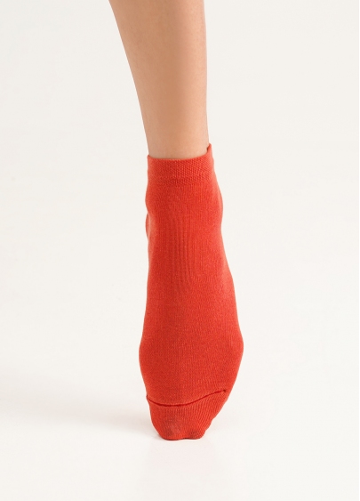 Жіночі бавовняні шкарпетки (2 пари) WS2 CLASSIC haze/ceramite (коричневий/помаранчевий)