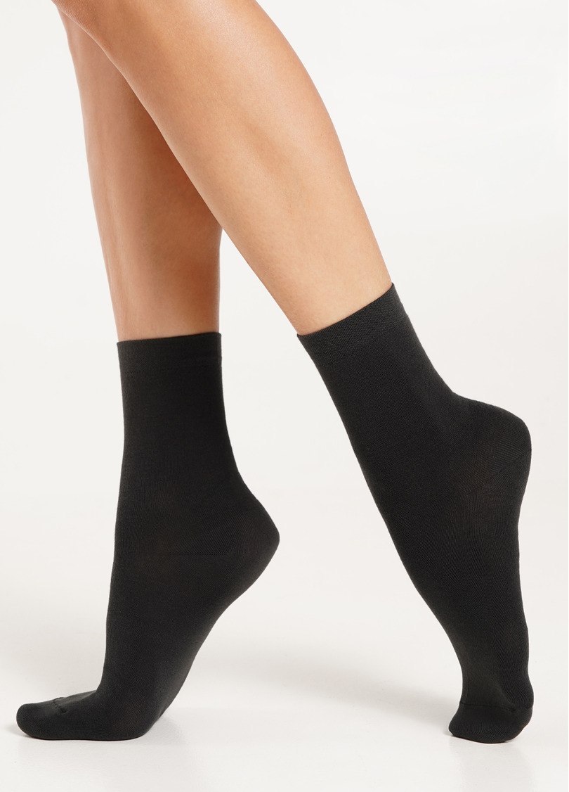 Носки женские (2 пары) WS3 CLASSIC haze/iron (коричневый/серый)