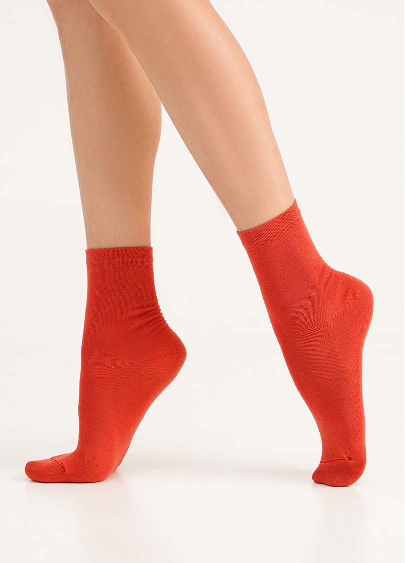 Носки женские (2 пары) WS3 CLASSIC khaki/ceramite (зеленый/оранжевый)