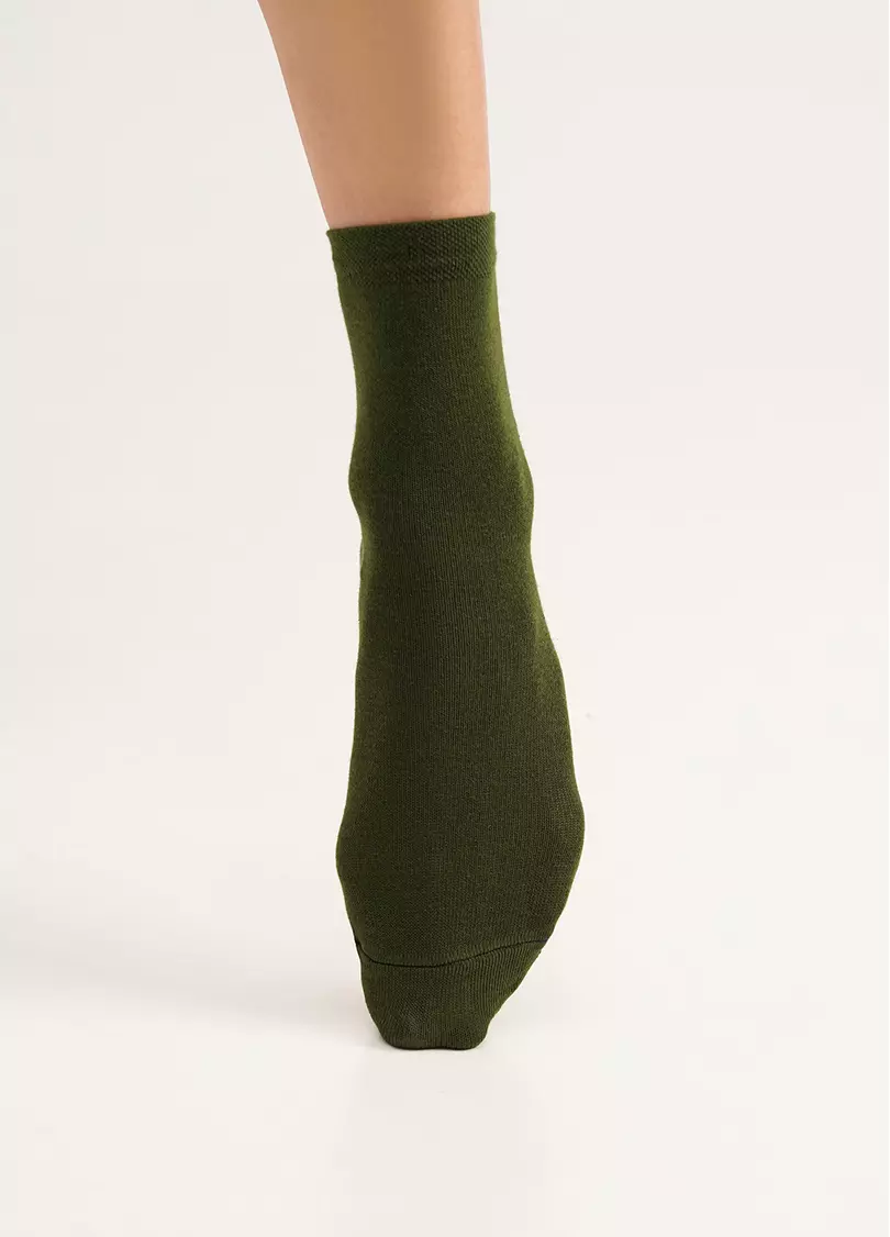 Шкарпетки жіночі (2 пари) WS3 CLASSIC khaki/ceramite (зелений/помаранчевий)