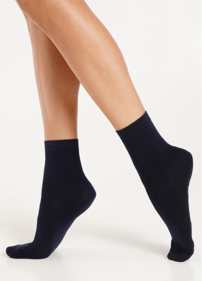 Шкарпетки жіночі (2 пари) WS3 CLASSIC navy/iron (синій/сірий)