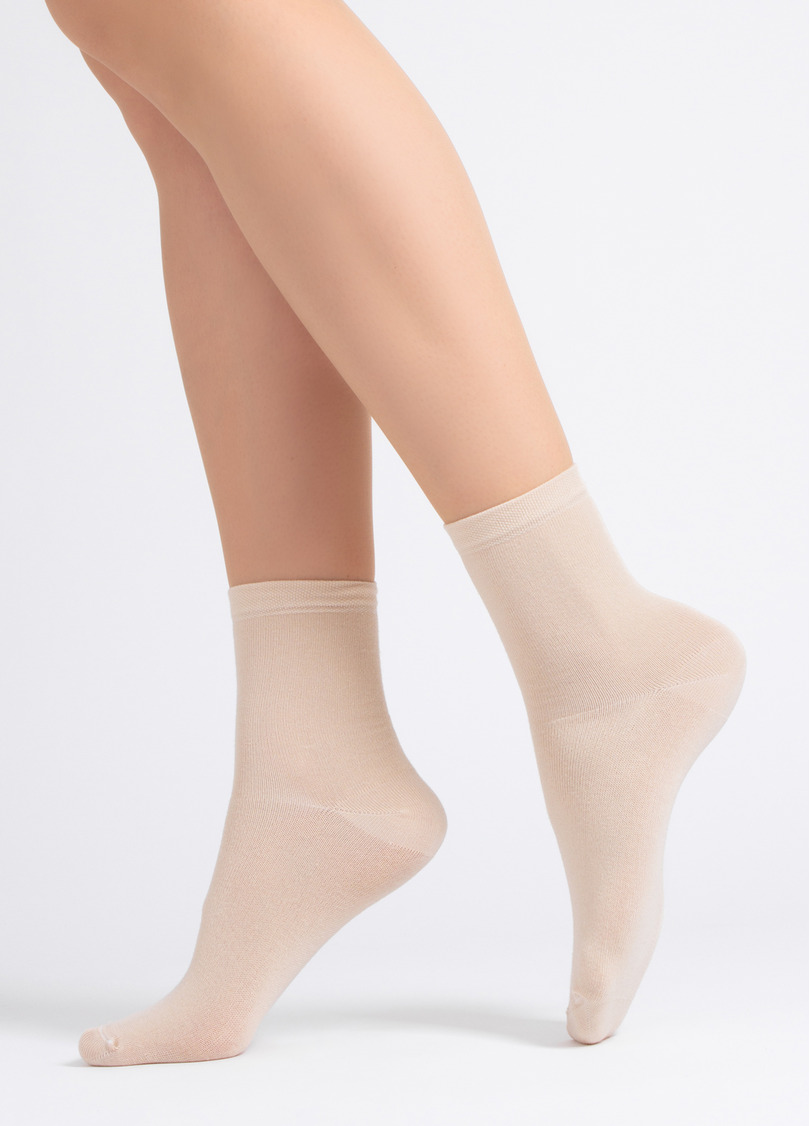 Носки женские (2 пары) WS3 CLASSIC sand/mocha mousse (бежевый/коричневый)