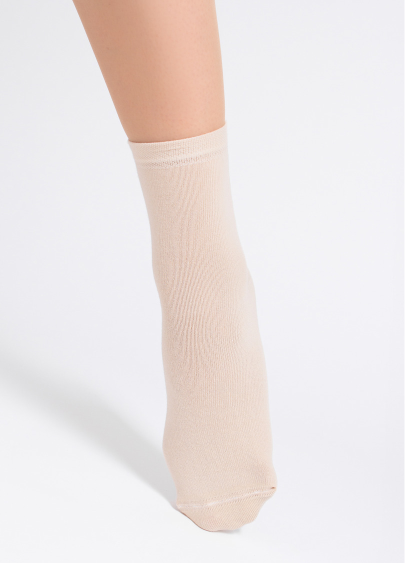 Носки женские (2 пары) WS3 CLASSIC sand/mocha mousse (бежевый/коричневый)