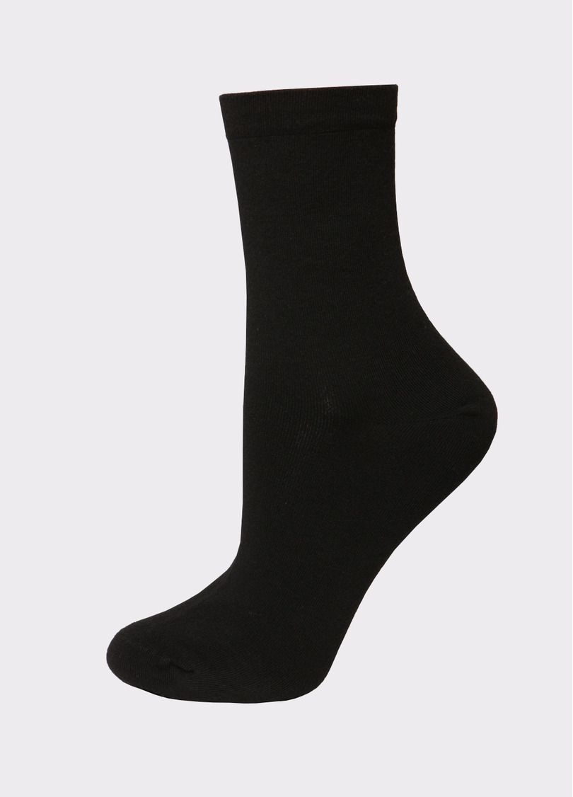 Носки женские (2 пары) WS3 CLASSIC black/light grey melange (черный/серый меланж)