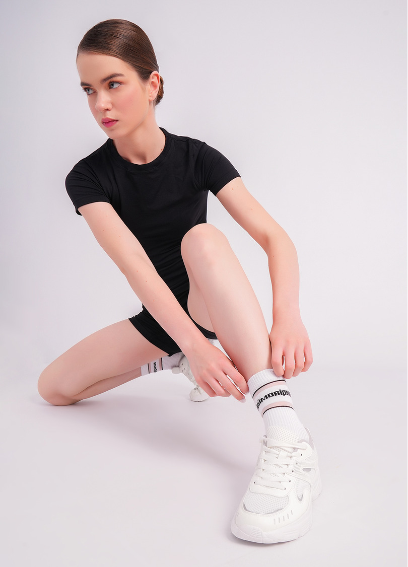 Шкарпетки з написом "Неймовірна" WS3 CRISTAL STRONG 003 white (білий)