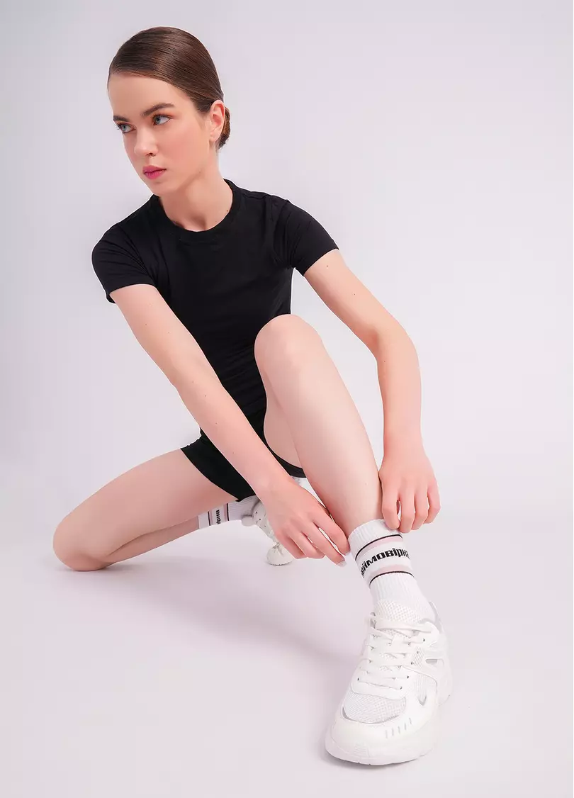 Шкарпетки з написом "Неймовірна" WS3 CRISTAL STRONG 003 white (білий)