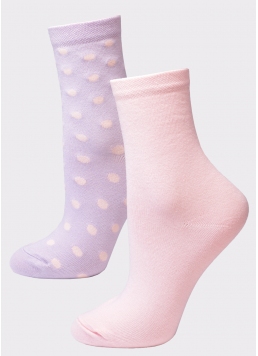 Жіночі бавовняні шкарпетки (2 пари) WS3 FASHION 053 + WS3 CLASSIC