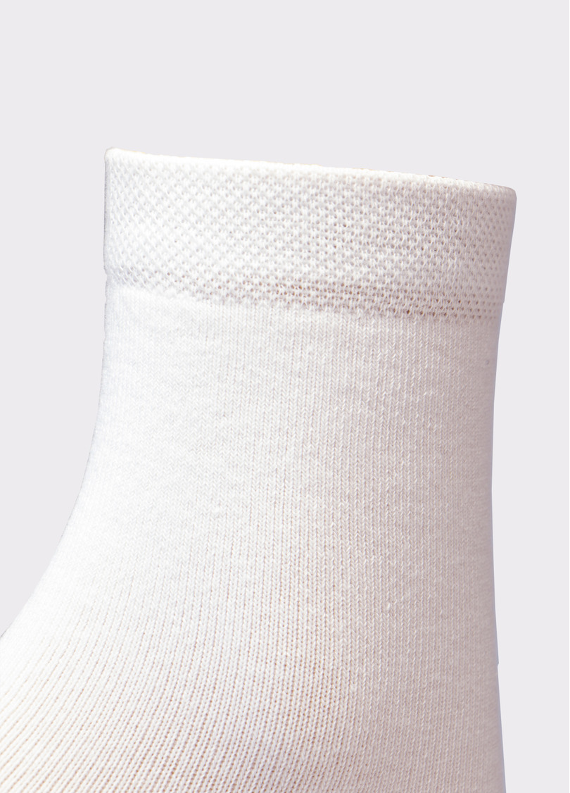 Комплект шкарпеток з бавовни (2 пари) WS3 FASHION 054 + WS3 CLASSIC dark grey melange/white (сірий/білий)