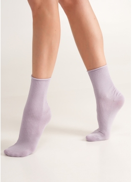 Шкарпетки в рубчик WS3 FASHION 060 lilac (фіолетовий)