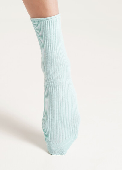 Носки в рубчик WS3 FASHION 060 pastel turquoise (зеленый)