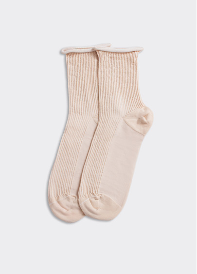 Носки в рубчик WS3 FASHION 060 sand (бежевый)