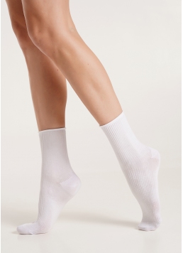 Шкарпетки в рубчик WS3 FASHION 060 white (білий)