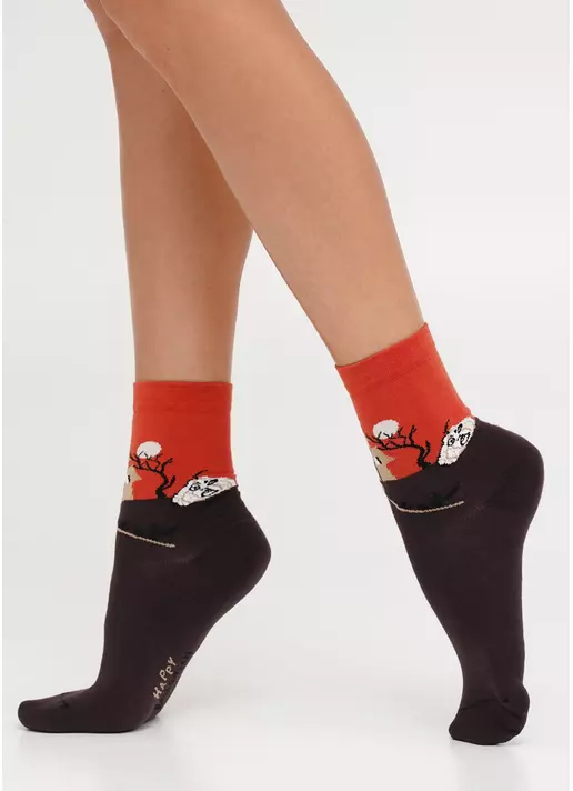 Шкарпетки до Геловіну WS3 HALLOWEEN 2303 caffe (коричневий)