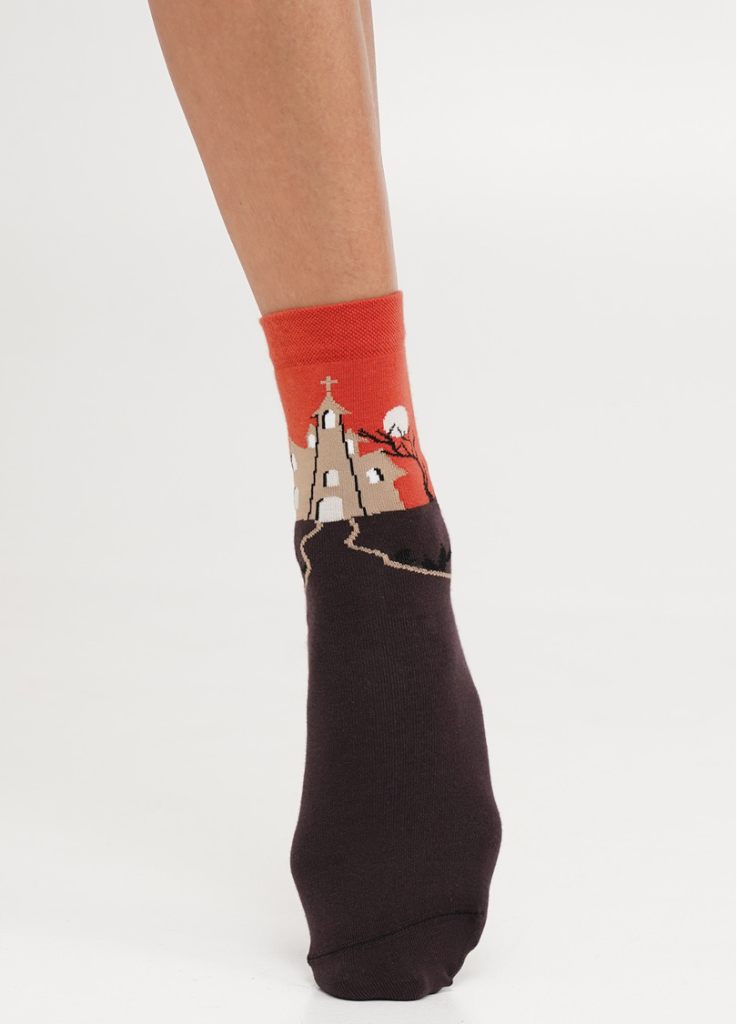 Носки к Хэллоуину WS3 HALLOWEEN 2303 caffe (коричневый)