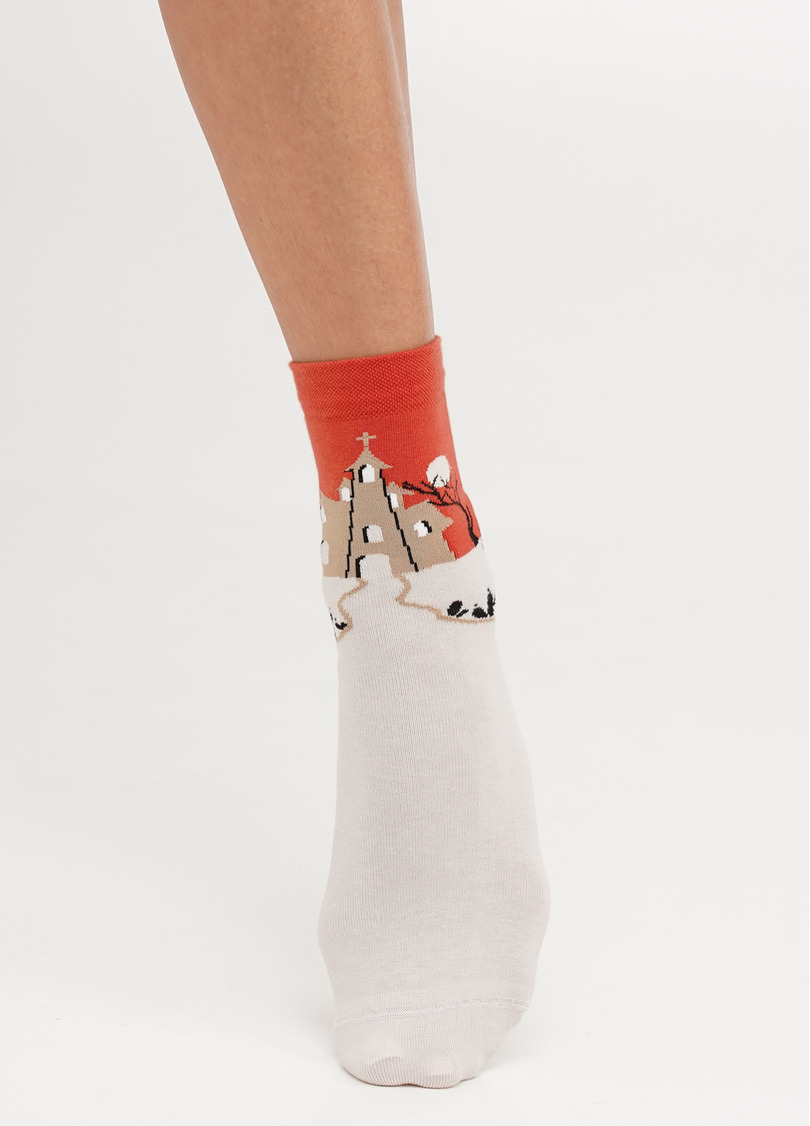 Носки к Хэллоуину WS3 HALLOWEEN 2303 panna (бежевый)