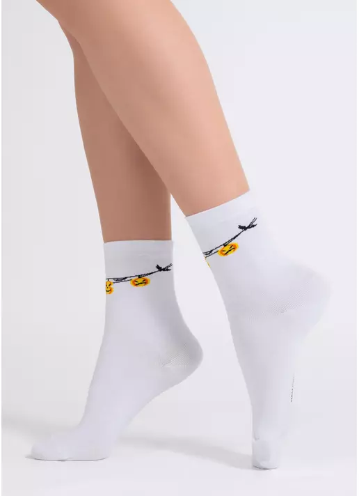 Носки Хэллоуин WS3 HALLOWEEN 2506 white (белый)