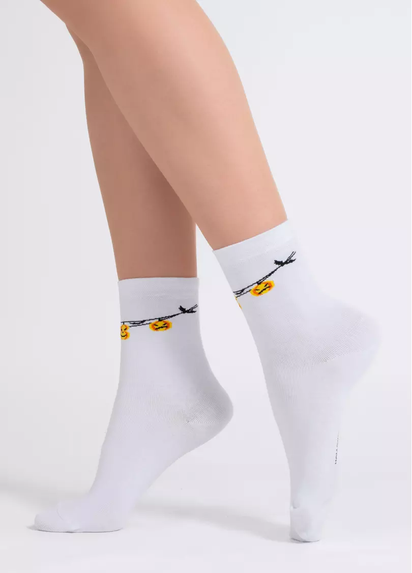 Носки Хэллоуин WS3 HALLOWEEN 2506 white (белый)