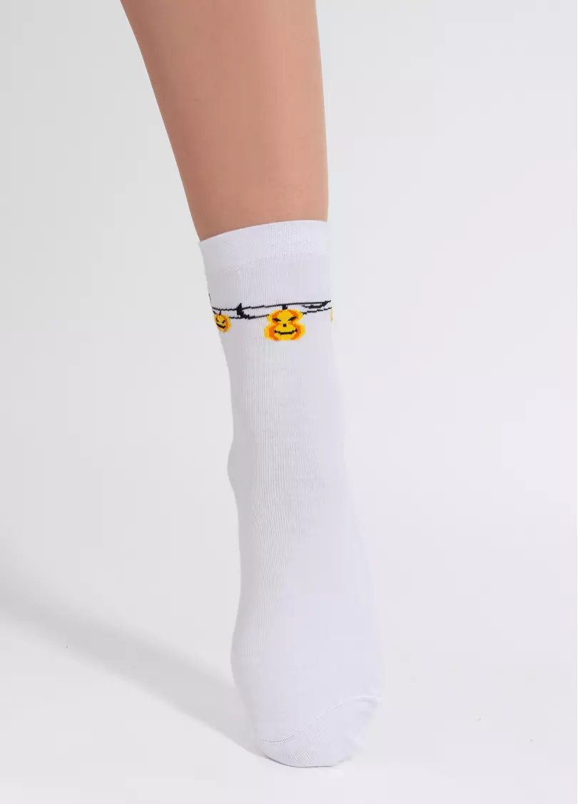Носки Хэллоуин WS3 HALLOWEEN 2506 white (белый)