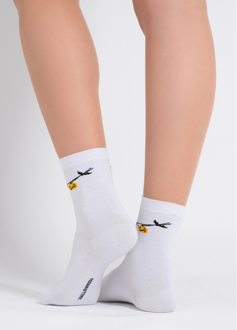 Шкарпетки Хелловін WS3 HALLOWEEN 2506 white (білий)