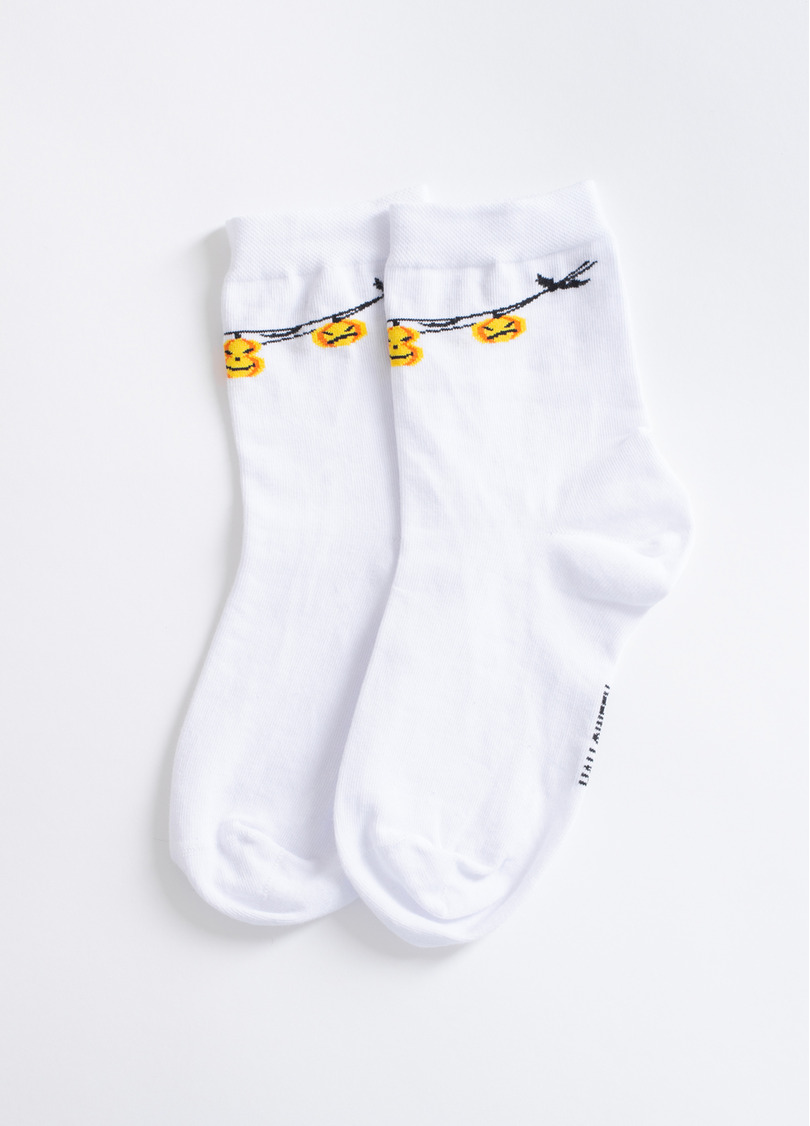 Шкарпетки Хелловін WS3 HALLOWEEN 2506 white (білий)