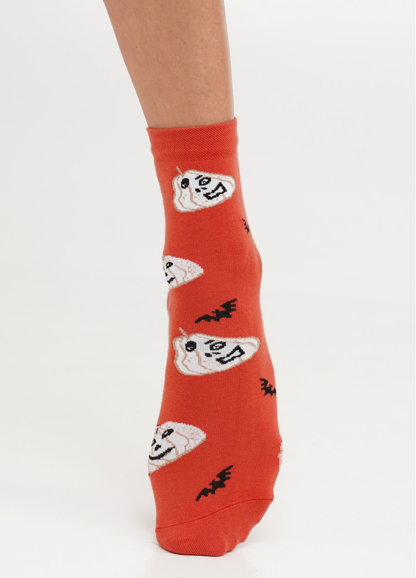 Шкарпетки з гарбузами на Геловін WS3 HALLOWEEN (F) 2301 ceramite (помаранчевий)