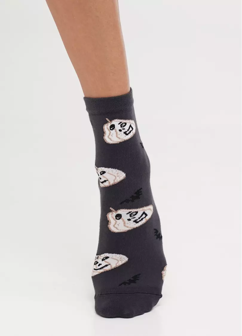 Шкарпетки з гарбузами на Геловін WS3 HALLOWEEN (F) 2301 pirate black (чорний)