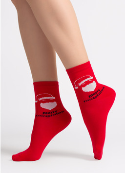 Новорічні шкарпетки WS3 NEW YEAR 2603 red (червоний) Новорічні шкарпетки WS3 NEW YEAR 2603 red (червоний)