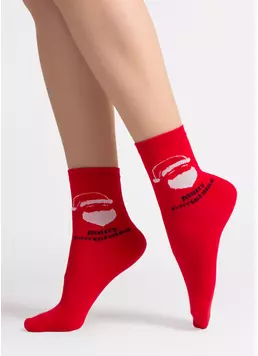 Новогодние носки WS3 NEW YEAR 2603 red (красный) Новогодние носки WS3 NEW YEAR 2603 red (красный)