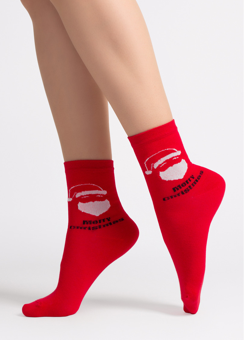 Новорічні шкарпетки WS3 NEW YEAR 2603 red (червоний)