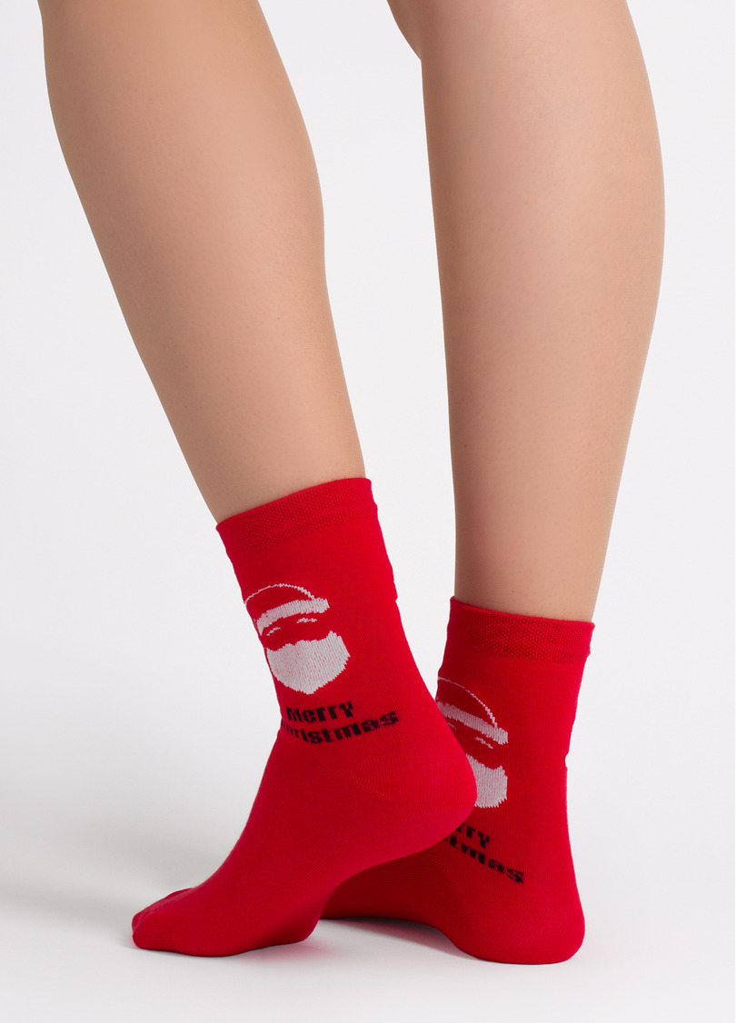Новорічні шкарпетки WS3 NEW YEAR 2603 red (червоний)