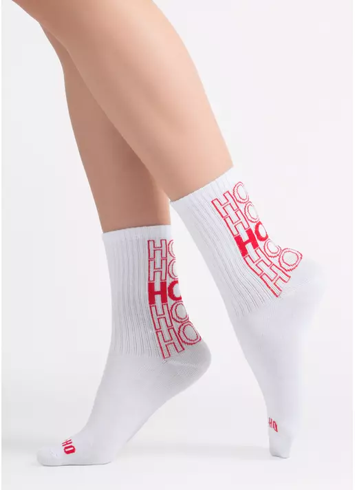 Новогодние носки в рубчик WS3 NEW YEAR STRONG 2601 white (белый) Новогодние носки в рубчик WS3 NEW YEAR STRONG 2601 white (белый)