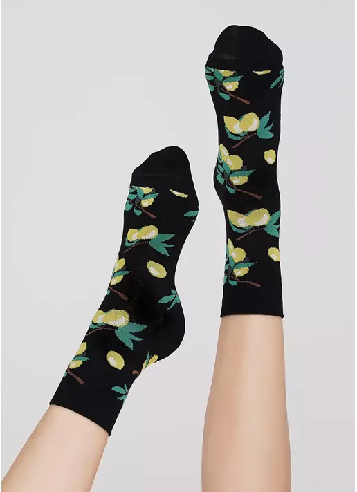 Жіночі шкарпетки WS3 SOFT BERRY 001 black (чорний)