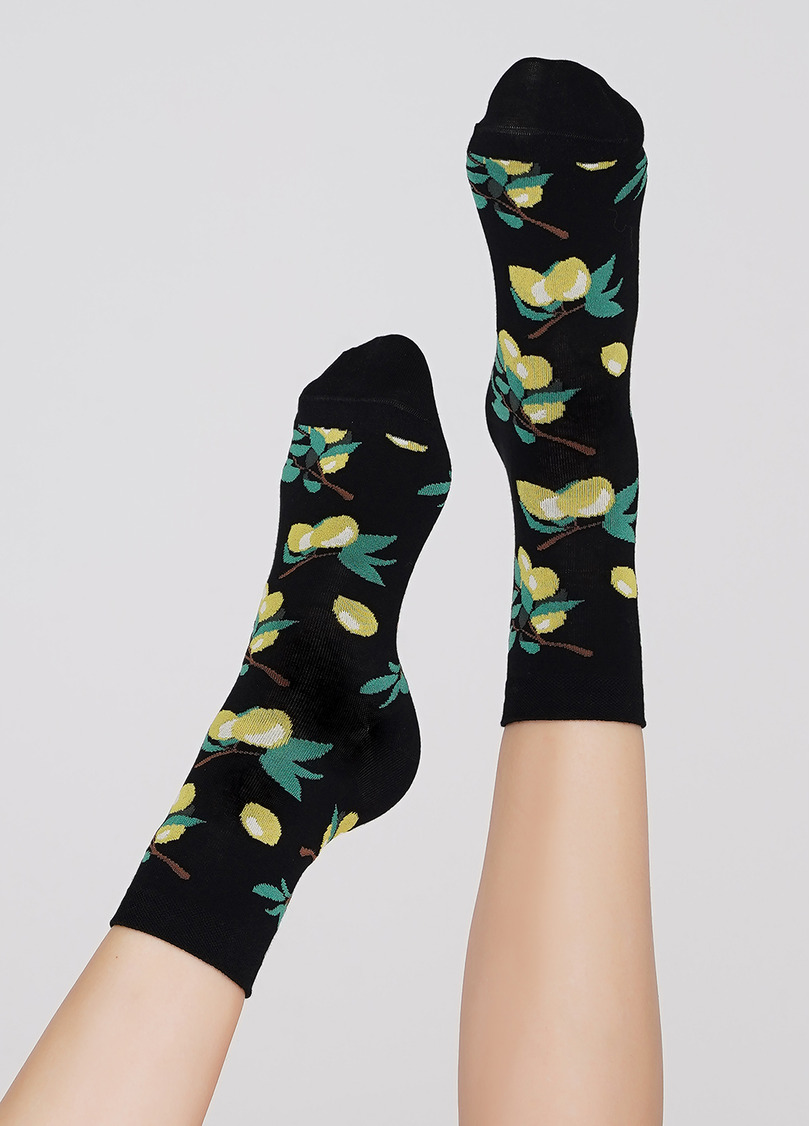 Жіночі шкарпетки WS3 SOFT BERRY 001 black (чорний)