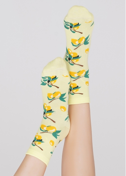 Женские носки WS3 SOFT BERRY 001 lemon (желтый)