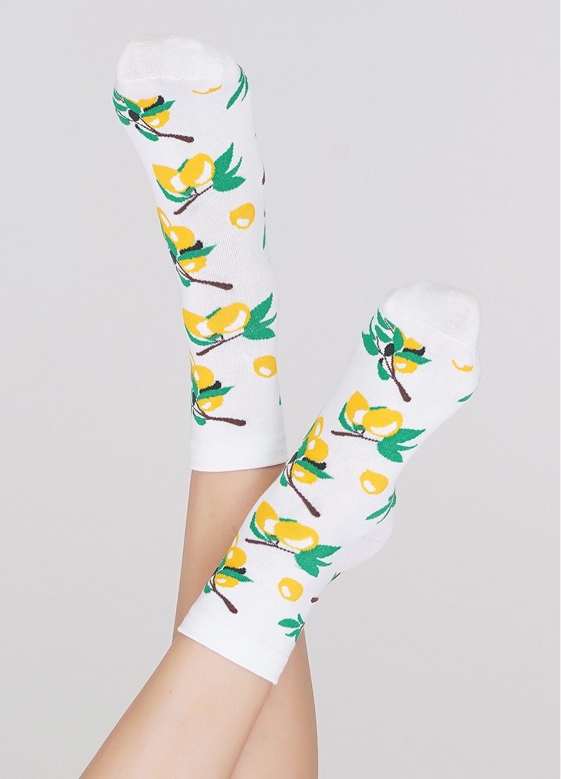 Жіночі шкарпетки WS3 SOFT BERRY 001 white (білий)