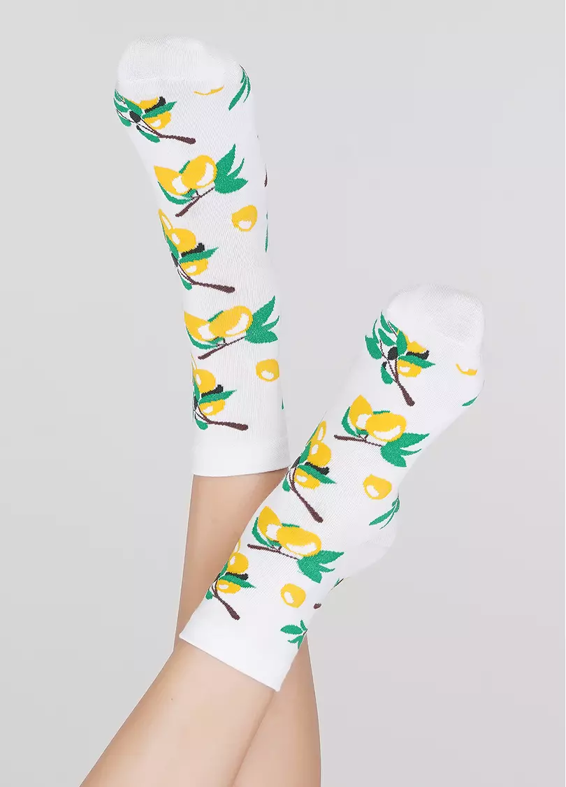 Женские носки WS3 SOFT BERRY 001 white (белый)