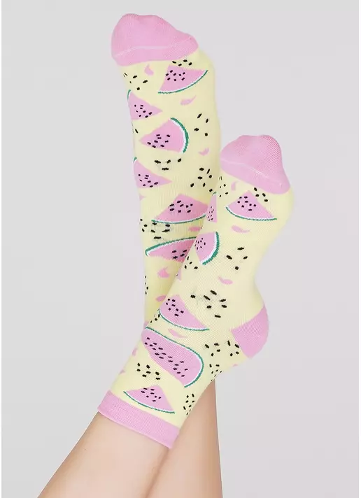Женские носки WS3 SOFT BERRY 003 lemon (желтый)