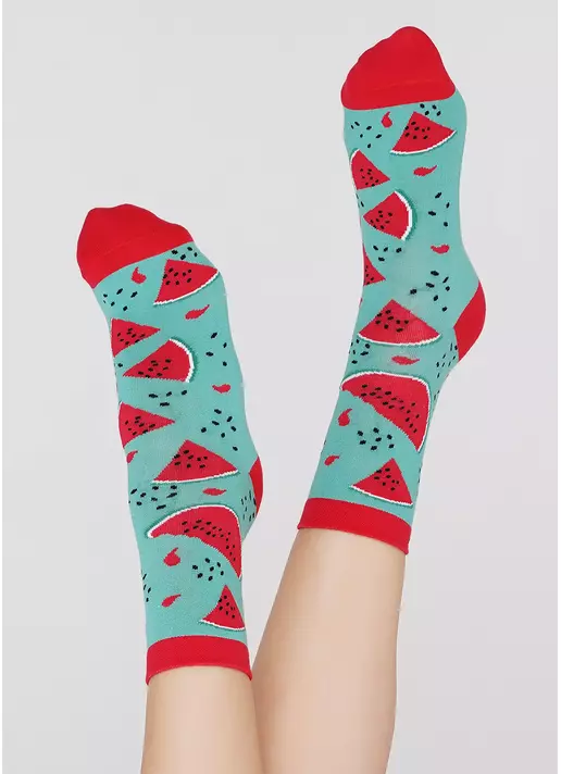 Женские носки WS3 SOFT BERRY 003 technological green (зеленый)