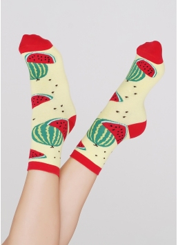 Жіночі шкарпетки WS3 SOFT BERRY 004 lemon (жовтий)