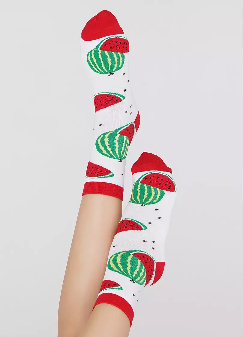 Женские носки WS3 SOFT BERRY 004 white (белый)