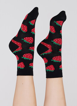 Женские носки WS3 SOFT BERRY 005 black (черный)