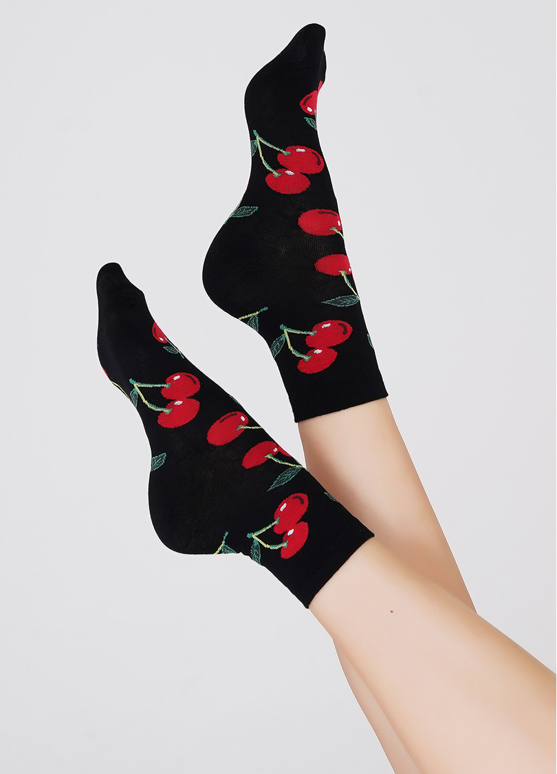 Женские носки WS3 SOFT BERRY 006 black (черный)